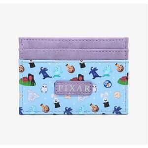 Disney Pixar Shorts Characters Allover Print Cardholder Blue & Purple New